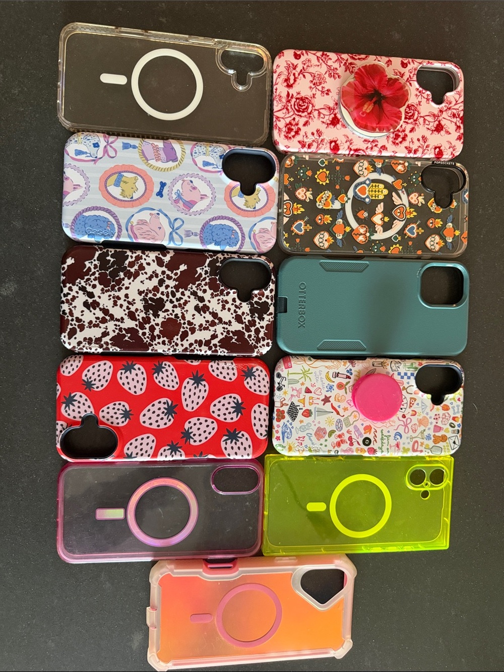 Mixed Pattern Phone Case Pack – Colorful Protective Cases